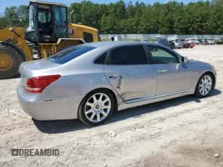 2013 Hyundai Equus Signature z VIN KMHGH4JH9DU069606, wystawiony jako Copart lot #70166345 z przebiegiem 154 410 mil mil oraz Szkoda całkowita • Salvage title. Historia ofert i sprzedaży dostępna na DreamBid. Obrazek 3.