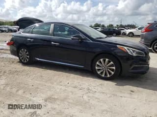 ✅ 2016 Hyundai Sonata Sport • VIN: 5NPE34AF6GH265705 • Lot: 73282392. Listed on Copart with 124,766 mi. Free auction sales archive from the USA and detailed vehicle history report at DreamBid. Image 4.