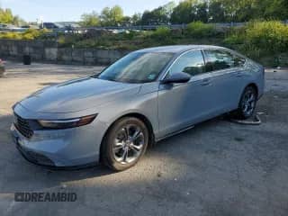 2025 Honda Accord EX-L с VIN 1HGCY2F65SA047424, выставлен на аукционе Copart как лот 80184365 с пробегом 7 350 миль миль и Списание • Salvage title. История ставок и продаж доступна на DreamBid. Изображение 1.