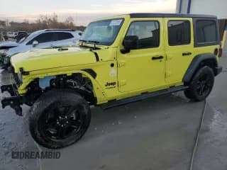 ✅ 2022 Jeep Wrangler Unlimited Sport S • VIN: 1C4HJXDG3NW238963 • Lot: 91727315. Listed on Copart with 30,151 mi. Free auction sales archive from the USA and detailed vehicle history report at DreamBid. Image 1.