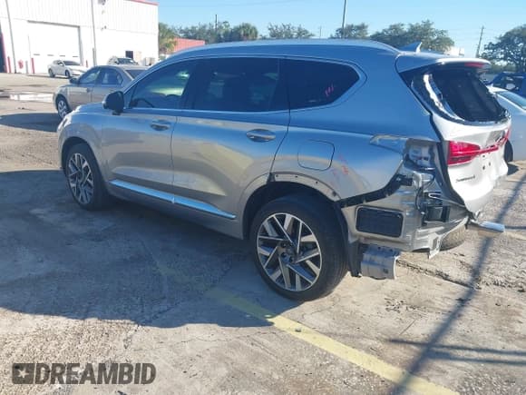 ✅ 2022 Hyundai Santa Fe Calligraphy • VIN: 5NMS54AL9NH430045 • Lot: 43582490. Listed on IAAI with 23,745 mi. Free auction sales archive from the USA and detailed vehicle history report at DreamBid. Image 3.