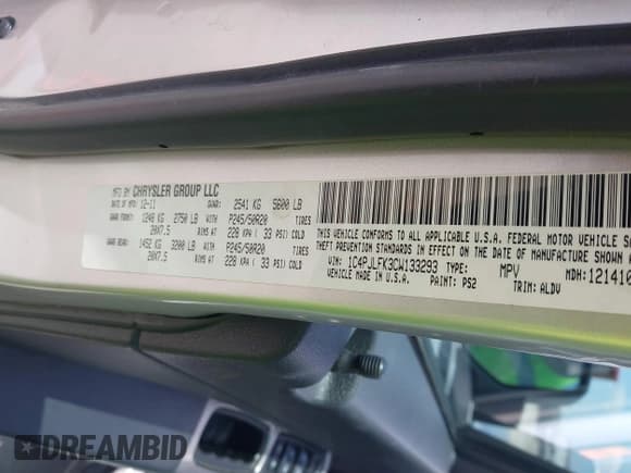 ✅ 2012 Jeep Liberty Limited Jet • VIN: 1C4PJLFK3CW133293 • Lot: 42370309. Wystawiony na IAAI z przebiegiem 112 647 mil. Bezpłatny archiwum sprzedaży aukcyjnych z USA i szczegółowy raport historii pojazdu na DreamBid. Zdjęcie 9.