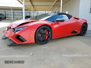 ✅ 2023 Lamborghini Huracan • VIN: ZHWUT5ZF9PLA21574 • Lot: 53117645. Listed on Copart with 4,562 mi. Free auction sales archive from the USA and detailed vehicle history report at DreamBid. Image 1.