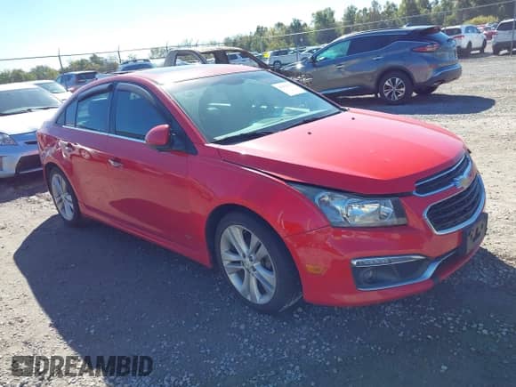 2015 Chevrolet Cruze LTZ с VIN 1G1PG5SB1F7123224, выставлен на аукционе IAAI как лот 43474775 с пробегом 125 508 миль миль и . История ставок и продаж доступна на DreamBid. Изображение 1.