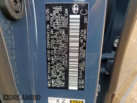 ✅ 2025 Toyota Crown Platinum • VIN: JTDAFAAF7S3013227 • Lot: 70722505. Wystawiony na Copart z przebiegiem 8 015 mil. Bezpłatny archiwum sprzedaży aukcyjnych z USA i szczegółowy raport historii pojazdu na DreamBid. Zdjęcie 13.