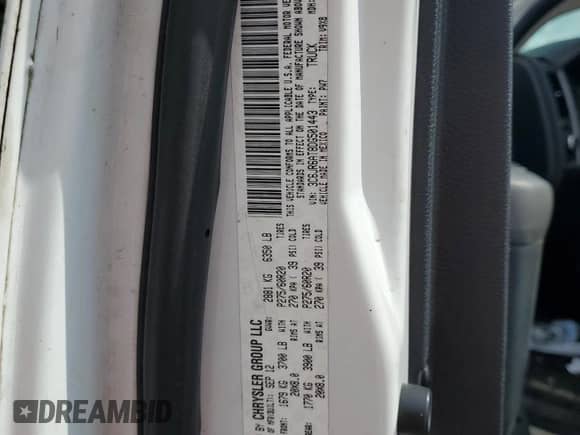 2013 Ram 1500 Express z VIN 3C6JR6AT8DG501443, wystawiony jako Copart lot #81829035 z przebiegiem 167 510 mil mil oraz Szkoda całkowita • Salvage title. Historia ofert i sprzedaży dostępna na DreamBid. Obrazek 12.