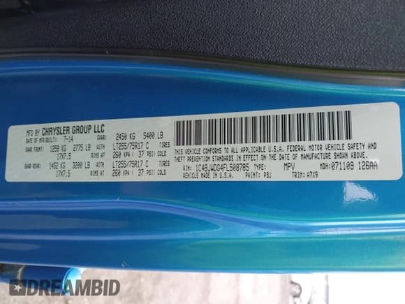 ✅ 2015 Jeep Wrangler Unlimited Sport • VIN: 1C4BJWDG4FL508785 • Lot: 41738598. Wystawiony na IAAI z przebiegiem 115 564 mil. Bezpłatny archiwum sprzedaży aukcyjnych z USA i szczegółowy raport historii pojazdu na DreamBid. Zdjęcie 9.