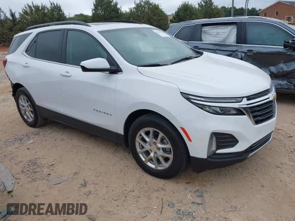 2022 Chevrolet Equinox LT with VIN 3GNAXKEV4NL162697, listed as a IAAI auction lot 43291224 with 72,474 mi miles and . Bid and sale history available at DreamBid. Image 1.