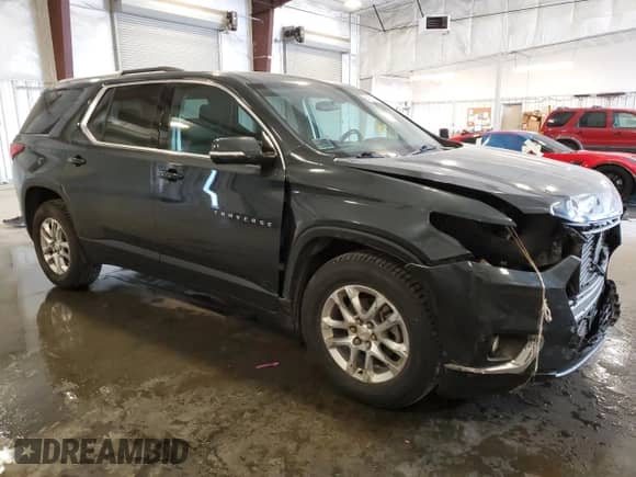 2018 Chevrolet Traverse LT Cloth z VIN 1GNERGKW0JJ218304, wystawiony jako Copart lot #84930735 z przebiegiem 64 768 mil mil oraz Szkoda całkowita • Salvage title. Historia ofert i sprzedaży dostępna na DreamBid. Obrazek 4.