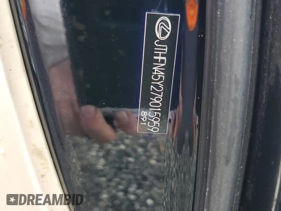 ✅ 2007 Lexus SC 430 • VIN: JTHFN45Y279015959 • Lot: 76269074. Listed on Copart with 77,001 mi. Free auction sales archive from the USA and detailed vehicle history report at DreamBid. Image 12.