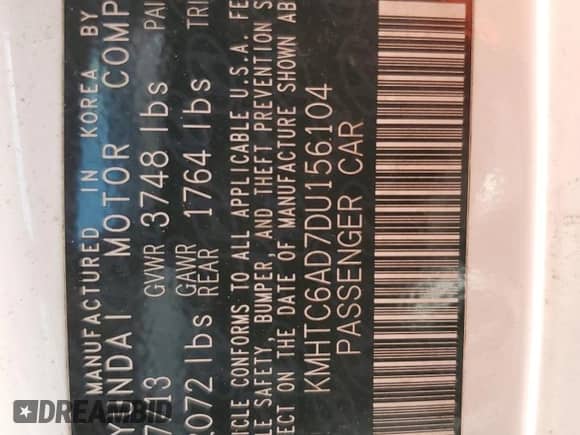 ✅ 2013 Hyundai Veloster RE:MIX • VIN: KMHTC6AD7DU156104 • Лот: 51266135. Размещён на Copart с пробегом 104 374 миль миль. Получите бесплатный доступ к архиву аукционных продаж из США и посмотрите подробный отчёт об истории автомобиля на DreamBid. Изображение 12.