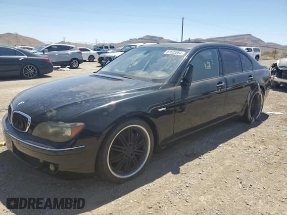 ✅ 2008 BMW 7 Series 750i • VIN: WBAHL835X8DT13297 • Lot: 61523864. Listed on Copart with Not provided. Free auction sales archive from the USA and detailed vehicle history report at DreamBid. Image 1.