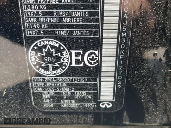 ✅ 2019 Infiniti QX50 Luxe • VIN: 3PCAJ5M30KF127029 • Lot: 59673465. Wystawiony na Copart z przebiegiem 103 116 mil. Bezpłatny archiwum sprzedaży aukcyjnych z USA i szczegółowy raport historii pojazdu na DreamBid. Zdjęcie 13.