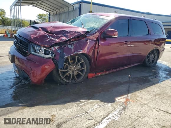 ✅ 2018 Dodge Durango GT • VIN: 1C4RDJDGXJC409311 • Lot: 84766975. Listed on Copart with 64,380 mi. Free auction sales archive from the USA and detailed vehicle history report at DreamBid. Image 1.