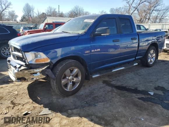 ✅ 2009 Dodge 1500 SLT • VIN: 1D3HB18T49S738202 • Lot: 42455955. Listed on Copart with 217,610 mi. Free auction sales archive from the USA and detailed vehicle history report at DreamBid. Image 1.
