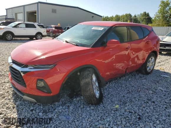 2021 Chevrolet Blazer LT with VIN 3GNKBCRS9MS586146, listed as a Copart auction lot 66388414 with 32,868 mi miles and Clean title. Bid and sale history available at DreamBid. Image 1.