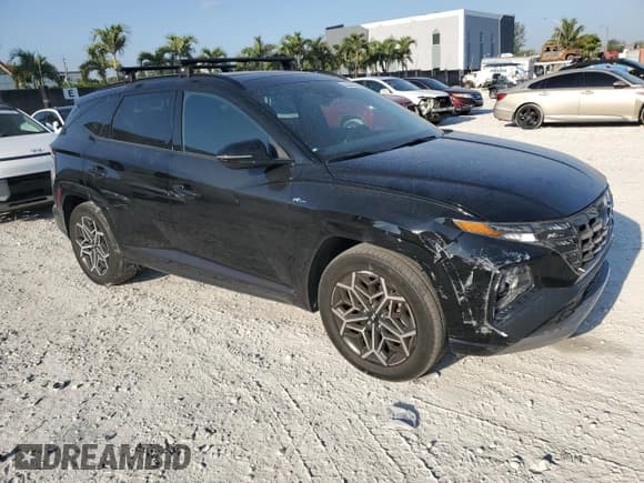 ✅ 2023 Hyundai Tucson N Line • VIN: KM8JF3AE1PU198567 • Lot: 53345145. Wystawiony na Copart z przebiegiem 37 029 mil. Bezpłatny archiwum sprzedaży aukcyjnych z USA i szczegółowy raport historii pojazdu na DreamBid. Zdjęcie 4.