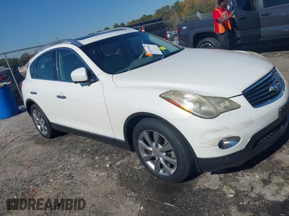 ✅ 2011 Infiniti EX Journey • VIN: JN1AJ0HR8BM852163 • Lot: 43574602. Listed on IAAI with 246,684 mi. Free auction sales archive from the USA and detailed vehicle history report at DreamBid. Image 1.
