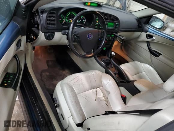 ✅ 2006 Saab 9-3 • VIN: YS3FD75Y766001148 • Lot: 57551115. Wystawiony na Copart z przebiegiem 144 682 mil. Bezpłatny archiwum sprzedaży aukcyjnych z USA i szczegółowy raport historii pojazdu na DreamBid. Zdjęcie 8.