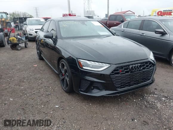✅ 2021 Audi S4 Prestige • VIN: WAUC4AF40MA030761 • Лот: 43285046. Опубликован ранее на IAAI с пробегом 37 442 миль. Бесплатный доступ к архиву аукционных продаж из США и подробный отчёт об истории автомобиля на DreamBid. Изображение 1.