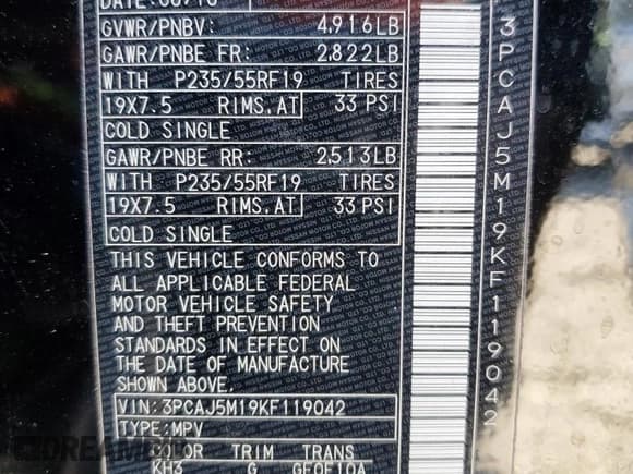 ✅ 2019 Infiniti QX50 Pure • VIN: 3PCAJ5M19KF119042 • Лот: 78193584. Опубликован ранее на Copart с пробегом 48 808 миль. Бесплатный доступ к архиву аукционных продаж из США и подробный отчёт об истории автомобиля на DreamBid. Изображение 16.