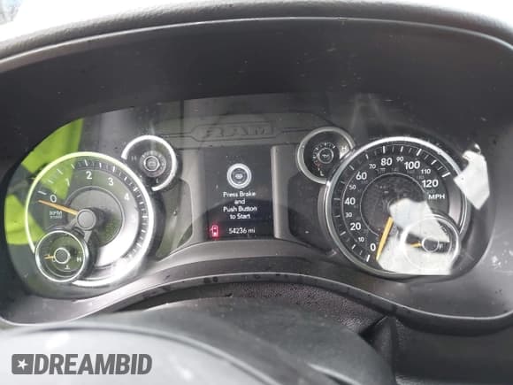 ✅ 2019 Ram 1500 Big Horn • VIN: 1C6RREFT9KN679839 • Lot: 42594537. Listed on IAAI with 54,236 mi. Free auction sales archive from the USA and detailed vehicle history report at DreamBid. Image 7.