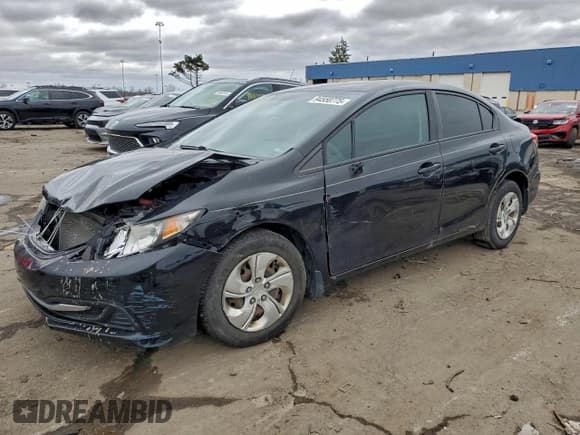 ✅ 2013 Honda Civic LX • VIN: 19XFB2F53DE089868 • Lot: 94558775. Wystawiony na Copart z przebiegiem 261 510 mil. Bezpłatny archiwum sprzedaży aukcyjnych z USA i szczegółowy raport historii pojazdu na DreamBid. Zdjęcie 1.