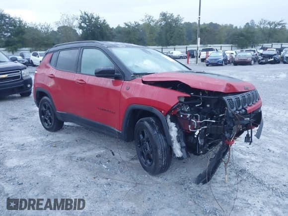 ✅ 2023 Jeep Compass Trailhawk • VIN: 3C4NJDDN2PT566769 • Lot: 43535848. Wystawiony na IAAI z przebiegiem 58 022 mil. Bezpłatny archiwum sprzedaży aukcyjnych z USA i szczegółowy raport historii pojazdu na DreamBid. Zdjęcie 1.
