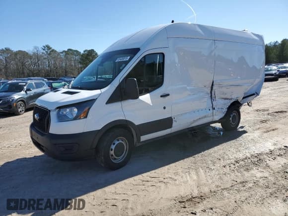 ✅ 2023 Ford Transit Cargo • VIN: 1FTBR3X85PKA70913 • Lot: 45400815. Listed on Copart with 51,345 mi. Free auction sales archive from the USA and detailed vehicle history report at DreamBid. Image 1.