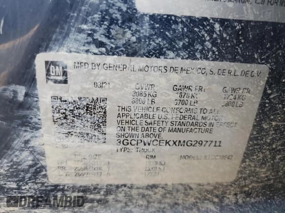 ✅ 2021 Chevrolet Silverado 1500 LT • VIN: 3GCPWCEKXMG297711 • Lot: 63283864. Wystawiony na Copart z przebiegiem 101 842 mil. Bezpłatny archiwum sprzedaży aukcyjnych z USA i szczegółowy raport historii pojazdu na DreamBid. Zdjęcie 12.