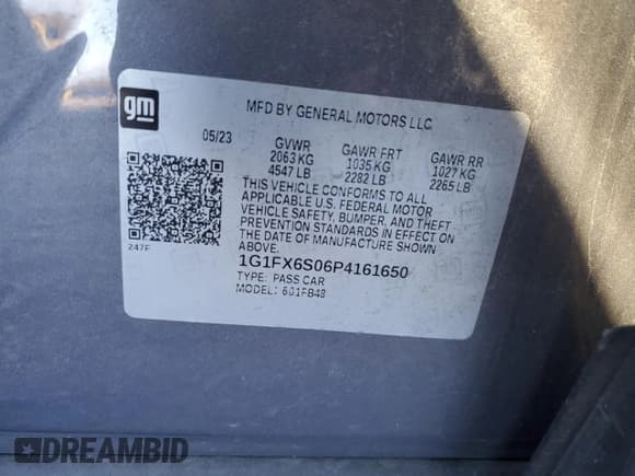 ✅ 2023 Chevrolet Bolt EV 2LT • VIN: 1G1FX6S06P4161650 • Lot: 83765274. Wystawiony na Copart z przebiegiem 26 687 mil. Bezpłatny archiwum sprzedaży aukcyjnych z USA i szczegółowy raport historii pojazdu na DreamBid. Zdjęcie 14.