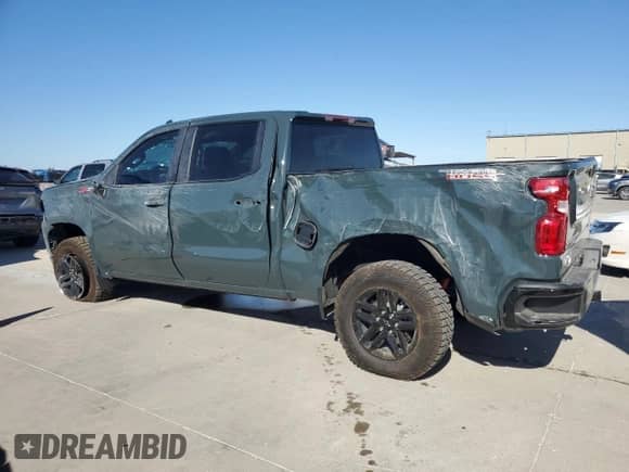 2025 Chevrolet Silverado 1500 Custom Trail Boss с VIN 3GCPKCEK3SG348264, выставлен на аукционе Copart как лот 87218695 с пробегом 3 232 миль миль и Списание • Salvage title. История ставок и продаж доступна на DreamBid. Изображение 2.