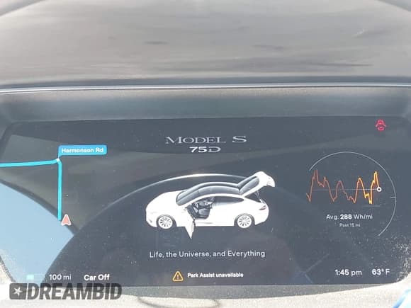 ✅ 2017 Tesla Model S 100D • VIN: 5YJSA1E20HF232570 • Lot: 42037409. Wystawiony na IAAI z przebiegiem 68 957 mil. Bezpłatny archiwum sprzedaży aukcyjnych z USA i szczegółowy raport historii pojazdu na DreamBid. Zdjęcie 7.