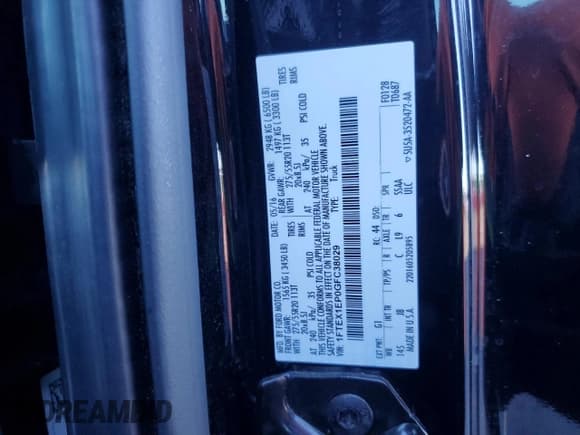 ✅ 2016 Ford F-150 XL • VIN: 1FTEX1EP0GFC38029 • Lot: 87086415. Listed on Copart with 62,167 mi. Free auction sales archive from the USA and detailed vehicle history report at DreamBid. Image 12.