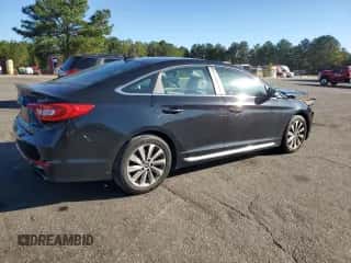 2016 Hyundai Sonata Sport with VIN 5NPE34AF6GH419653, listed as a Copart auction lot 89590375 with 68,913 mi miles and Salvage title. Bid and sale history available at DreamBid. Image 3.