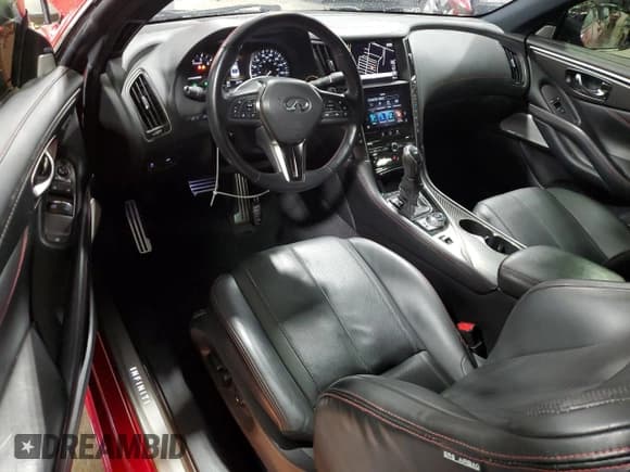 ✅ 2021 Infiniti Q60 Red Sport 400 • VIN: JN1FV7LL8MM560392 • Лот: 91982725. Опубликован ранее на Copart с пробегом 24 505 миль. Бесплатный доступ к архиву аукционных продаж из США и подробный отчёт об истории автомобиля на DreamBid. Изображение 8.