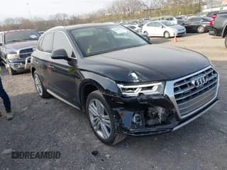 ✅ 2019 Audi Q5 Prestige • VIN: WA1CNAFY2K2055259 • Lot: 41761227. Listed on IAAI with 48,983 mi. Free auction sales archive from the USA and detailed vehicle history report at DreamBid. Image 1.