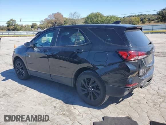 2024 Chevrolet Equinox LS with VIN 3GNAXHEG7RL222238, listed as a Copart auction lot 86803335 with 21,910 mi miles and Salvage title. Bid and sale history available at DreamBid. Image 2.