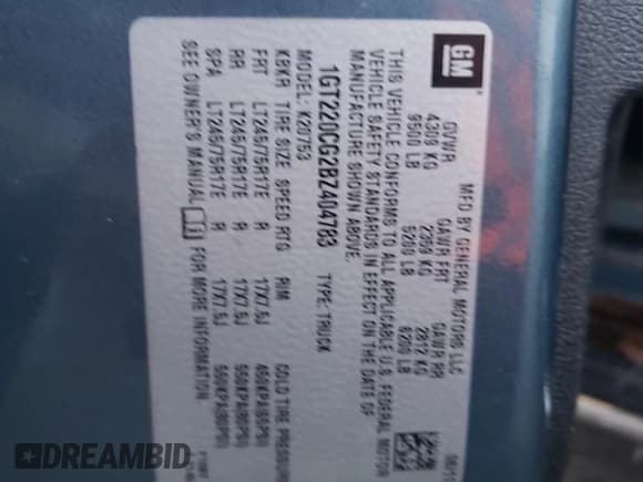 ✅ 2011 GMC Sierra 2500HD SLE • VIN: 1GT220CG2BZ404783 • Лот: 83108204. Опубликован ранее на Copart с пробегом Не указан. Бесплатный доступ к архиву аукционных продаж из США и подробный отчёт об истории автомобиля на DreamBid. Изображение 12.