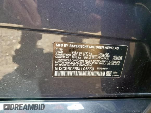 ✅ 2019 BMW X5 xDrive40i • VIN: 5UXCR6C56KLL05659 • Lot: 90661225. Wystawiony na Copart z przebiegiem 98 635 mil. Bezpłatny archiwum sprzedaży aukcyjnych z USA i szczegółowy raport historii pojazdu na DreamBid. Zdjęcie 14.