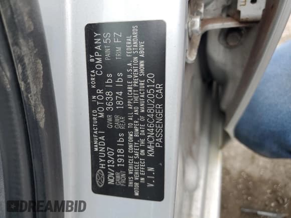 ✅ 2008 Hyundai Accent GLS • VIN: KMHCN46C48U205120 • Лот: 58738075. Опубликован ранее на Copart с пробегом 158 061 миль. Бесплатный доступ к архиву аукционных продаж из США и подробный отчёт об истории автомобиля на DreamBid. Изображение 12.