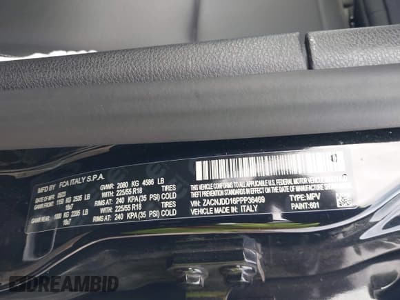 ✅ 2023 Jeep Renegade Limited • VIN: ZACNJDD16PPP36469 • Лот: 43426840. Опубликован ранее на IAAI с пробегом 32 185 миль. Бесплатный доступ к архиву аукционных продаж из США и подробный отчёт об истории автомобиля на DreamBid. Изображение 9.