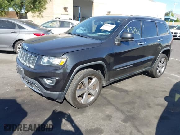 ✅ 2014 Jeep Grand Cherokee Limited • VIN: 1C4RJEBG3EC543053 • Lot: 43595288. Listed on IAAI with 155,806 mi. Free auction sales archive from the USA and detailed vehicle history report at DreamBid. Image 2.