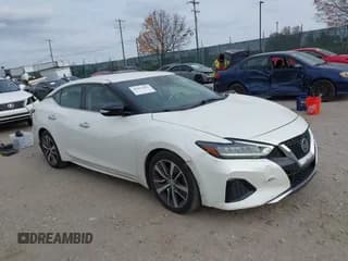 ✅ 2020 Nissan Maxima SV • VIN: 1N4AA6CVXLC383241 • Lot: 43652842. Listed on IAAI with 64,684 mi. Free auction sales archive from the USA and detailed vehicle history report at DreamBid. Image 1.