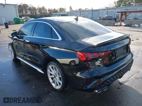 ✅ 2025 Audi S3 Premium Plus • VIN: WAUH5DGY5SA060261 • Lot: 43716701. Listed on IAAI with 4,829 mi. Free auction sales archive from the USA and detailed vehicle history report at DreamBid. Image 3.