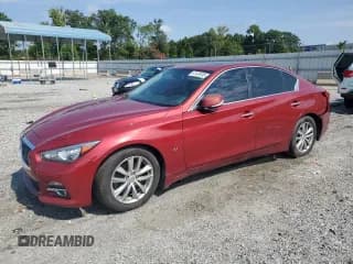 ✅ 2014 Infiniti Q50 • VIN: JN1BV7AP4EM691664 • Lot: 67426505. Listed on Copart with 180,953 mi. Free auction sales archive from the USA and detailed vehicle history report at DreamBid. Image 1.