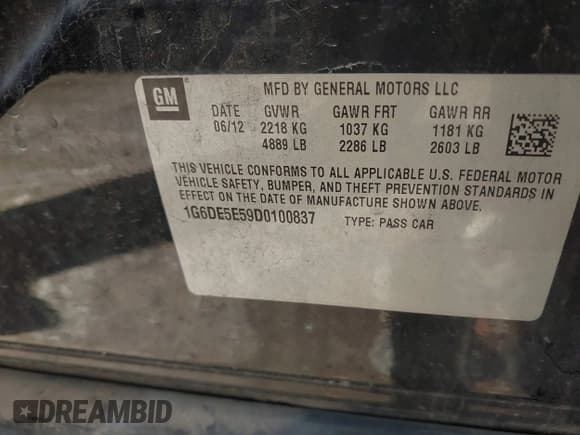 ✅ 2013 Cadillac CTS Luxury • VIN: 1G6DE5E59D0100837 • Лот: 42574781. Опубликован ранее на IAAI с пробегом 167 271 миль. Бесплатный доступ к архиву аукционных продаж из США и подробный отчёт об истории автомобиля на DreamBid. Изображение 9.