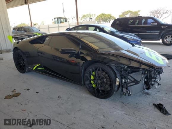 ✅ 2021 Lamborghini Huracan • VIN: ZHWUF5ZF0MLA15889 • Lot: 45633785. Listed on Copart with 58,037 mi. Free auction sales archive from the USA and detailed vehicle history report at DreamBid. Image 4.