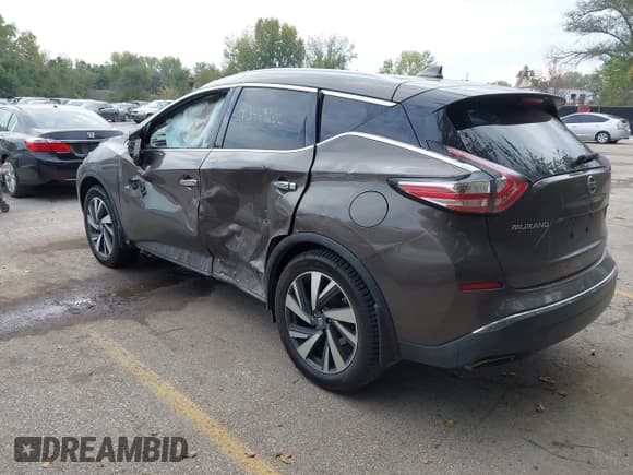 ✅ 2017 Nissan Murano Platinum • VIN: 5N1AZ2MG9HN116482 • Lot: 43449602. Wystawiony na IAAI z przebiegiem 76 584 mil. Bezpłatny archiwum sprzedaży aukcyjnych z USA i szczegółowy raport historii pojazdu na DreamBid. Zdjęcie 3.