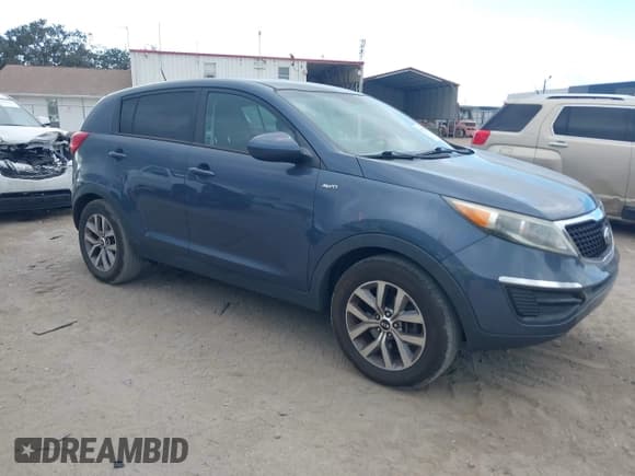 ✅ 2016 Kia Sportage LX • VIN: KNDPBCAC0G7871663 • Lot: 43587049. Listed on IAAI with 173,664 mi. Free auction sales archive from the USA and detailed vehicle history report at DreamBid. Image 1.